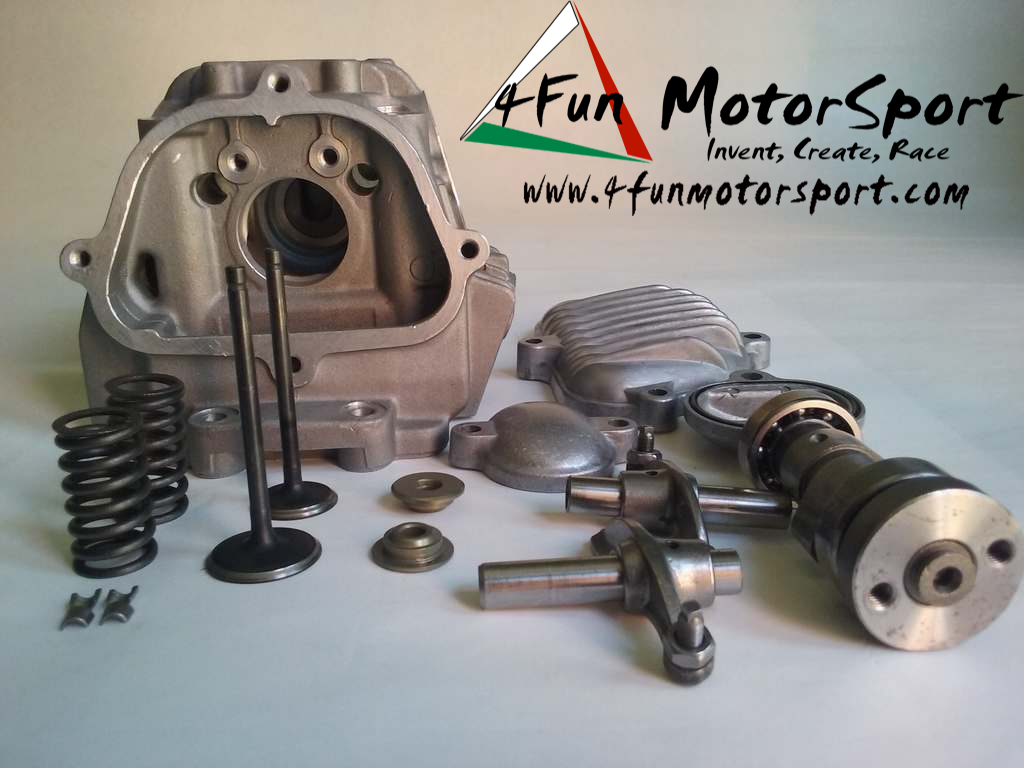 testata motore,pit bike, mini gp, yx 150, klx, 4fun, motorsport, valvole motore, asse a camme, flussaggio, pit bike 150